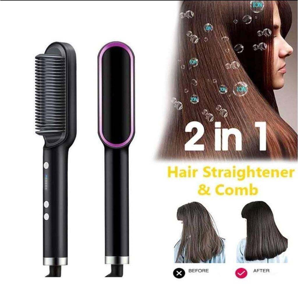 Beard Straightener Multifunctional Hair Beard Straightening Comb Quick Styler for Man escova de cabel RD380