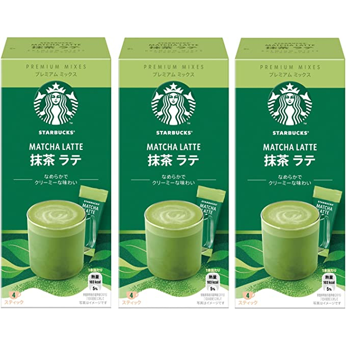 Nestlé Starbucks® Premium Mix Matcha Latte Stick Coffee 4P x 3 Boxes Direct from Japan