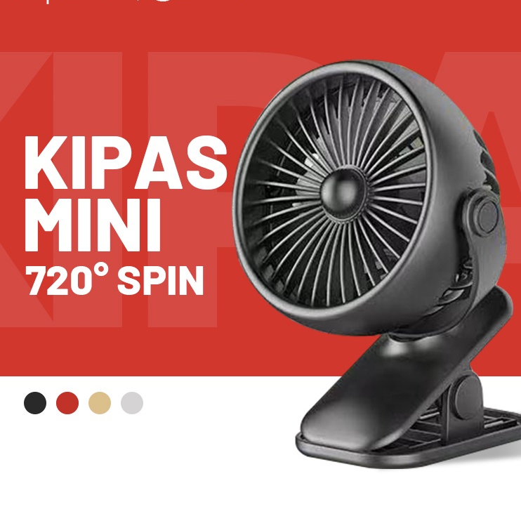 Kipas mini fan LED Light Portable Hand Mini Clip Cooling Fan Baby Stroller Office Table USB Charge Small Kipas 小风扇