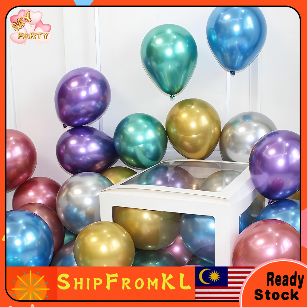 30/50Pcs Belon 10 Inch Metal Latex Balloons Birthday Party Anniversary Celebration Wedding Room Decoration Belon/COD