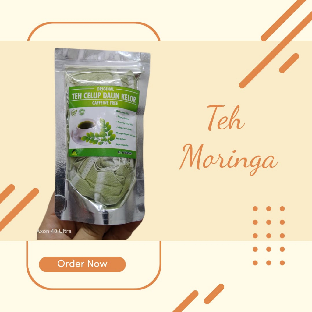 Tea Ready Moringa Tea Superfood Drumstick Tree (Teh Marungai) Miracle Tree Healing Beverages 有机辣木叶茶 15 Tea Bags