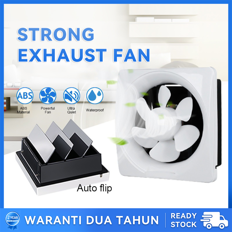 【Ready Stock】 Exhaust fan 6inch 8inch 10inch 12 inch household ventilation fan wall fan Kipas ekzos rumah tangga