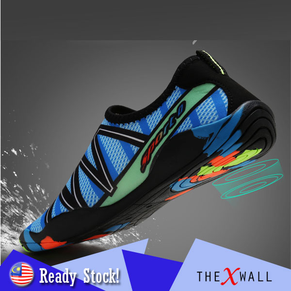READY STOCK Premium Thick Unisex AntiSlip Water Sport Shoes Swimming Beach Snorkeling Outdoor Kasut Pantai