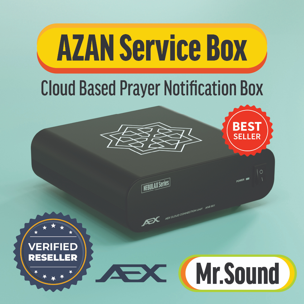 AZAN SERVICE BOX | Cloud Based Prayer Notification Box