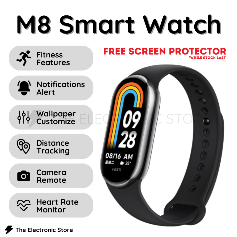 M5 / M6 / M7 / M8 Smart Watch Heart Rate Blood Pressure Fitness Tracker Sport Waterproof Smart Band 5 Bracelet