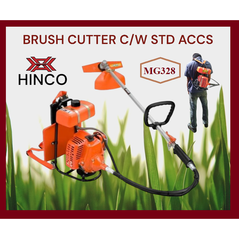 HINCO BRUSH CUTTER MG328 C/W STD ACCS / MESIN POTONG RUMPUT / MESIN RUMPUT