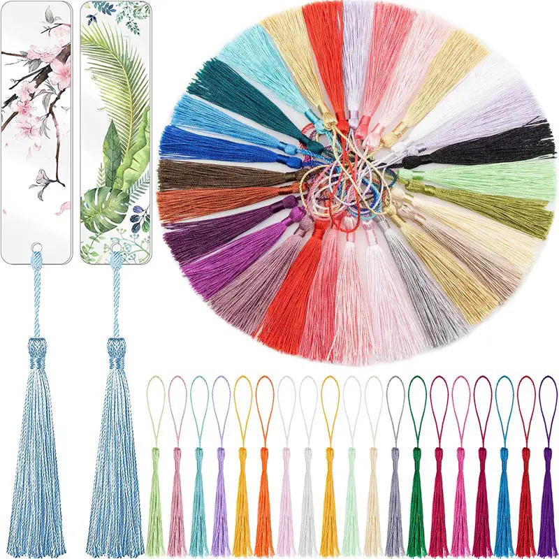 Tassel Jumbai Silk Polyester Malaysia Seller Shop For DIY handmade keychain,earring,mobile strap,bookmark decorations