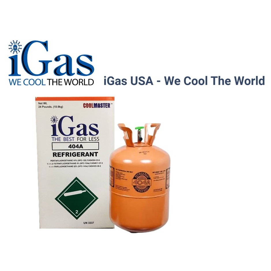 REFRIGERANT GAS R404A (10.9KG/CAN) BRAND iGAS (GAS COMMONLY FOR REFRIGERATION UNIT)