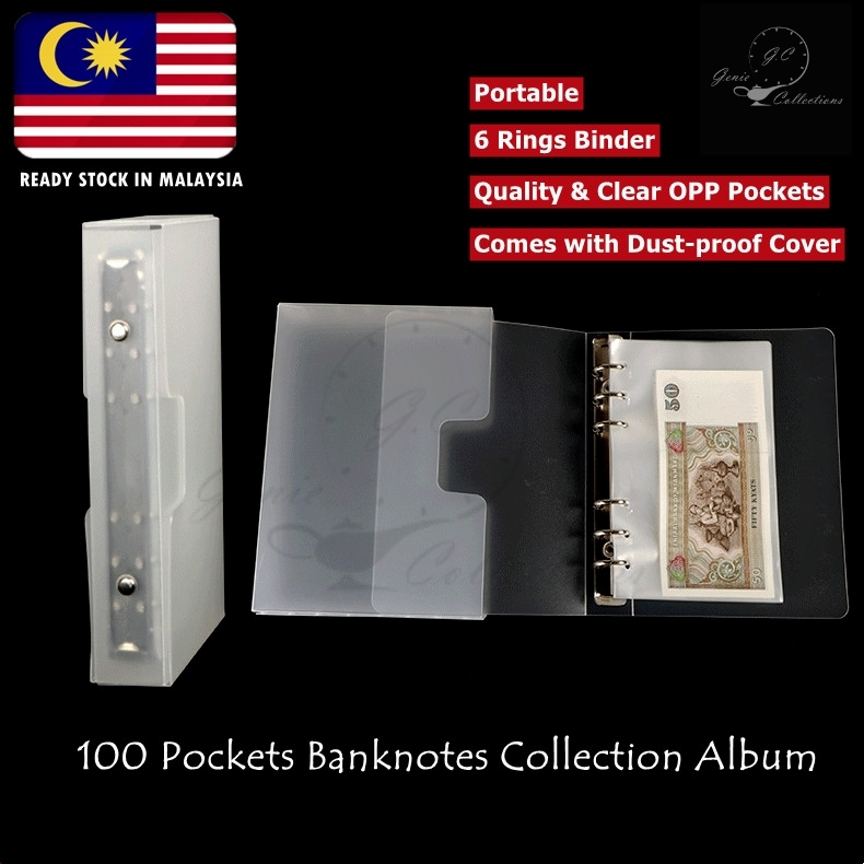 Portable 100 Pockets Banknotes Collection Album Multipurpose Paper Money Organizer Receipt Holder Photocard Storage Book