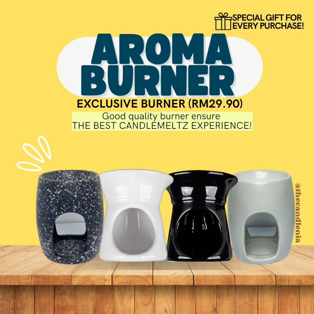 [candlenutsbynadia] EXCLUSIVE AROMA BURNER FOR CANDLEMELTZ / OIL BURNER / SCENTED CANDLE BURNER