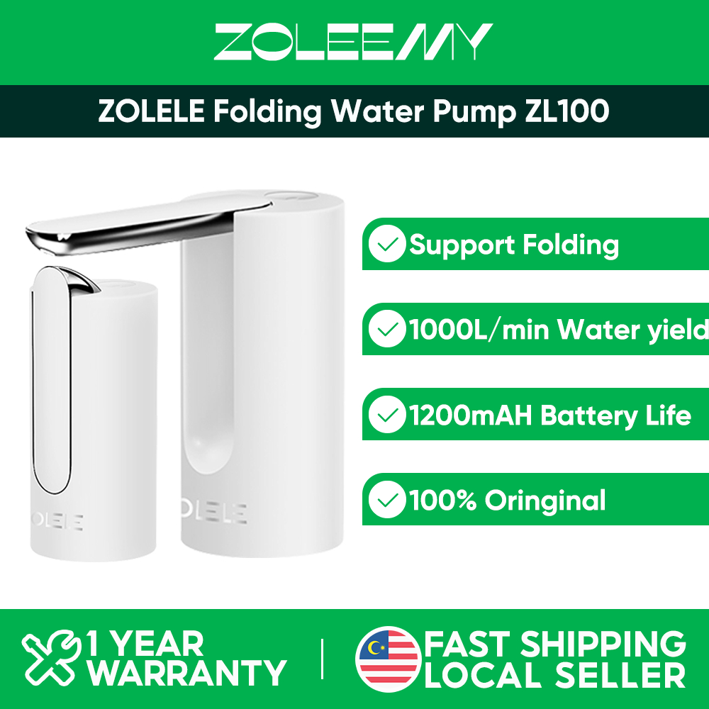 ZOLELE ZL100 Rechargeable Portable Water Pump Foldable USB Charging Automatic Water Dispenser Barreled Pump Universal