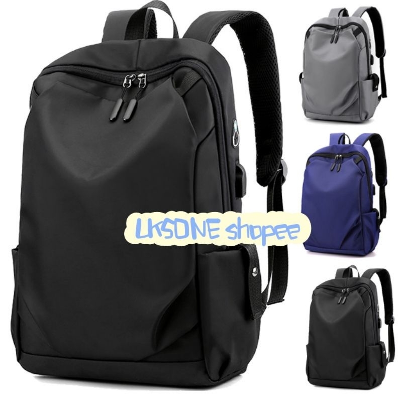 men bag Shop stylish thin sleek water resistant Backpack 1682195,black,blue,grey