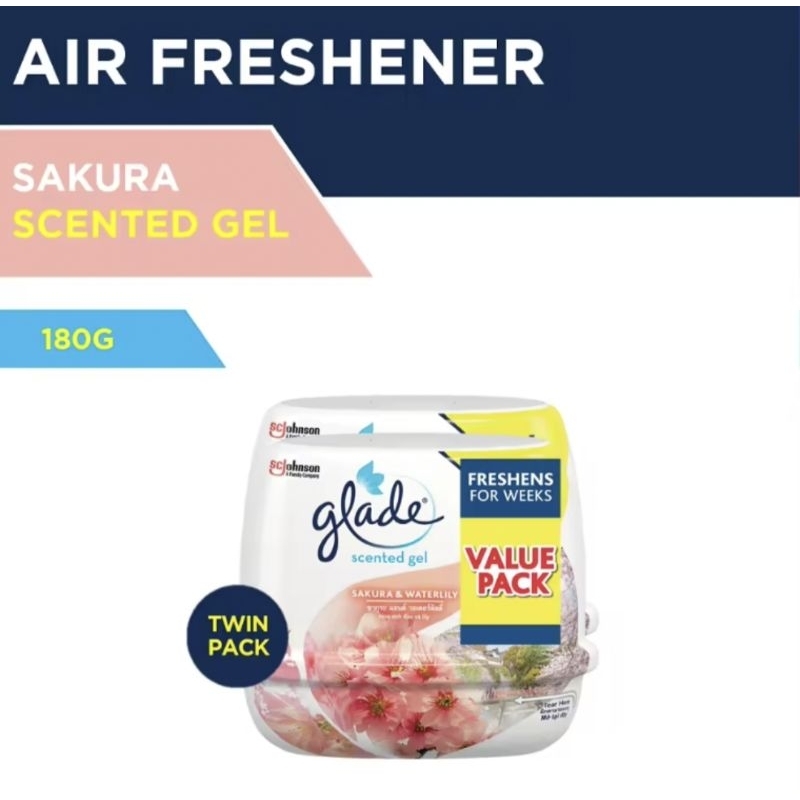 Glade Scented Gel Sakura Twin Pack (180g x2)