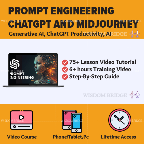 [Video Course] Prompt Engineering with ChatGPT 4 & Midjourney 2000+ prompts | ChatGpt Course ChatGpt 4 Chat Gpt ChatGpt-