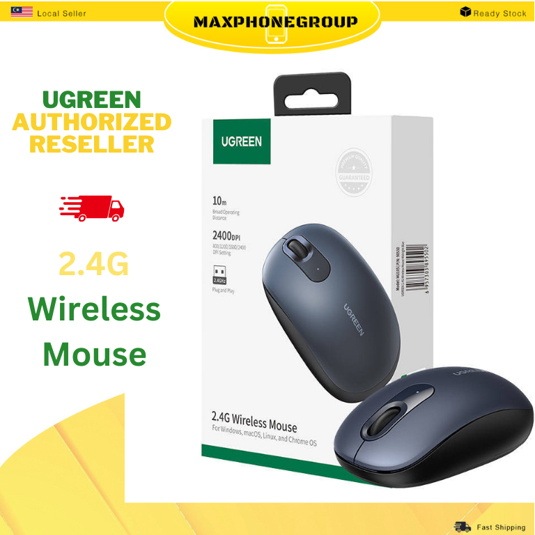 Ugreen HyperMotion 2400 DPI Wireless Mouse - Unleash Your Gaming Potential strong connection and long range of use