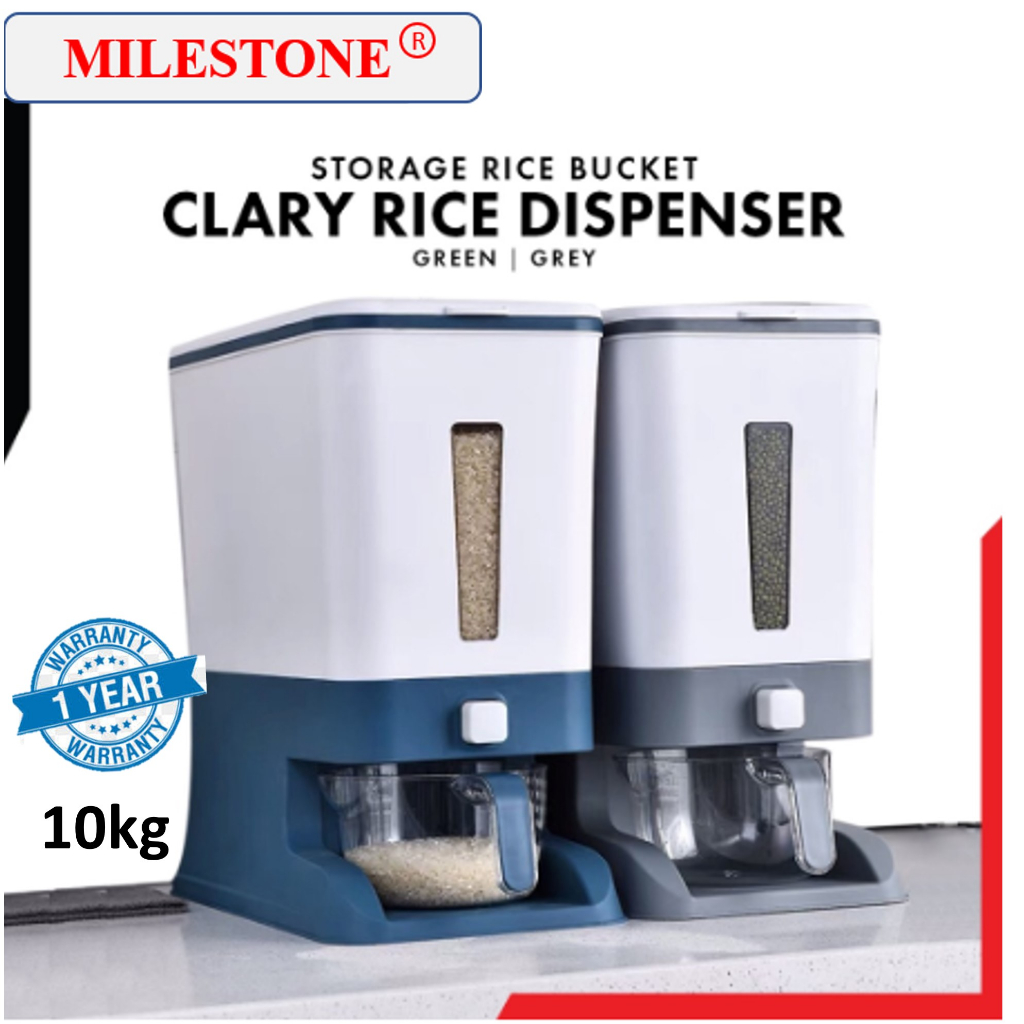 MILESTONE  Automatic RiceDispenser With Rinsing Cup Smart Rice Dispenser Rice Storage Rice Bucket