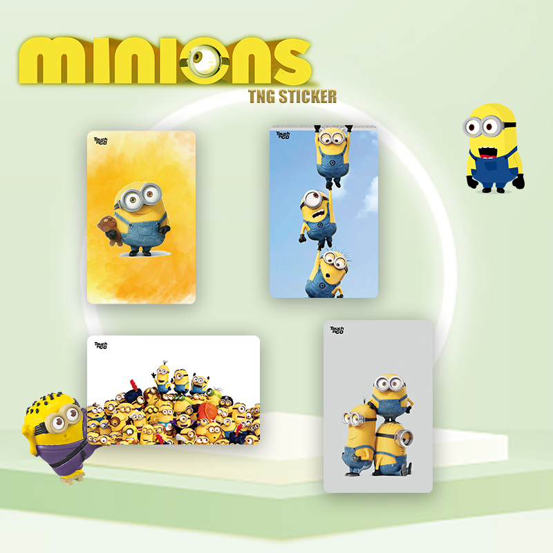 MINIONS - Tng Touch N Go/Bank Card Sticker Cover (Buy4Free1)