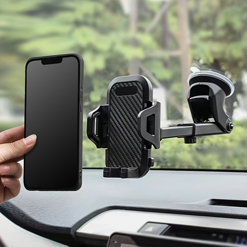 Car Holder 360° Long Neck Car Mount Phone Holder Mobile Phone Stand with Silicon Sucker (With Strong ABS & Silicon Base)