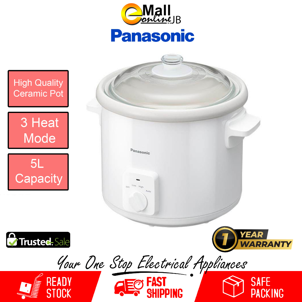 Panasonic 5.0L Slow Cooker | NF-N51A NF-N51AWSK (New Model) | NF-N50AGC