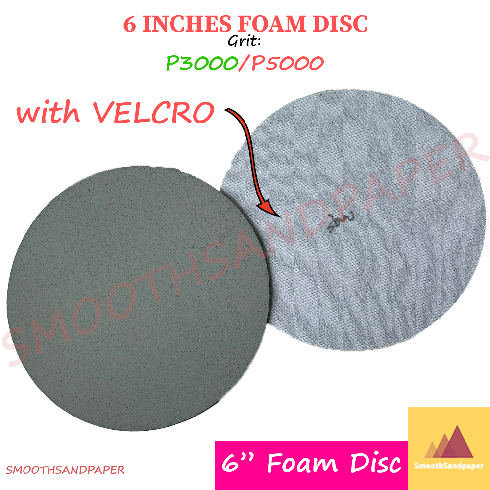 6 Inches 150mm Grinding Foam Disc 3D Pyramid Abrasive Sanding Sponge Disc 6寸金字塔海绵抛光精磨砂纸 image 7