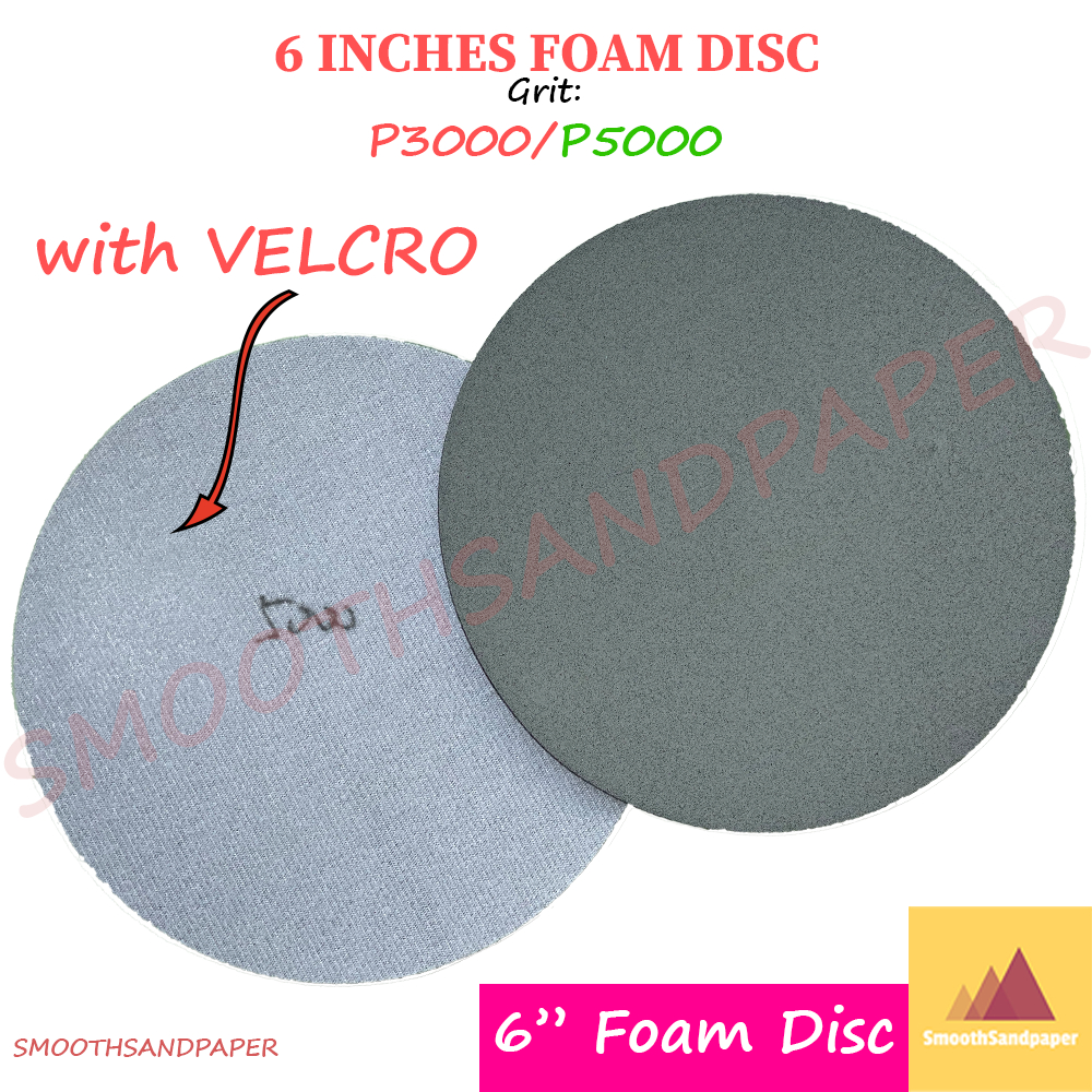 6 Inches 150mm Grinding Foam Disc 3D Pyramid Abrasive Sanding Sponge Disc 6寸金字塔海绵抛光精磨砂纸 image 8