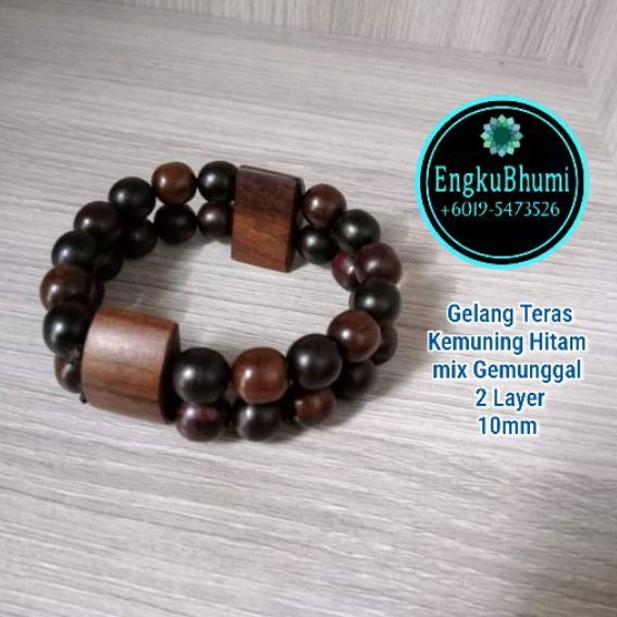 GELANG TERAS KAYU KARISMA, WIBAWA, LEADERSHIP, PENDINDING DIRI BRACELET