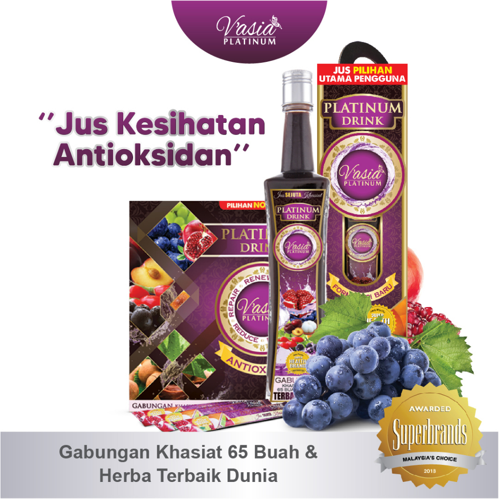 VASIA Platinum Drink - Jus Terbaik Pilihan Pengguna!