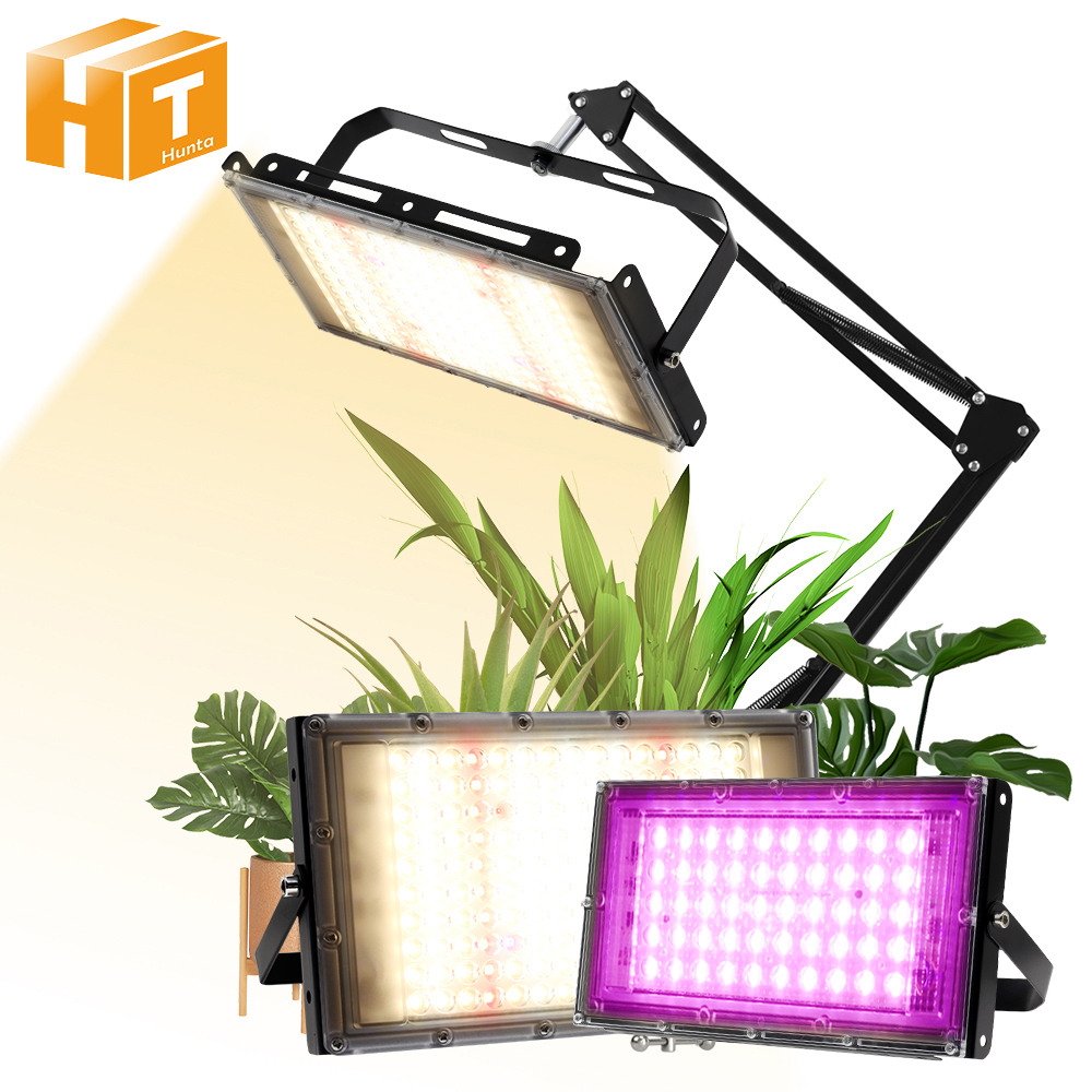 Full Spectrum LED Grow Light with Stand 50W 100W 150W Plant Lamp For Greenhouse Seeding Growth Lighting IP65 Waterproof