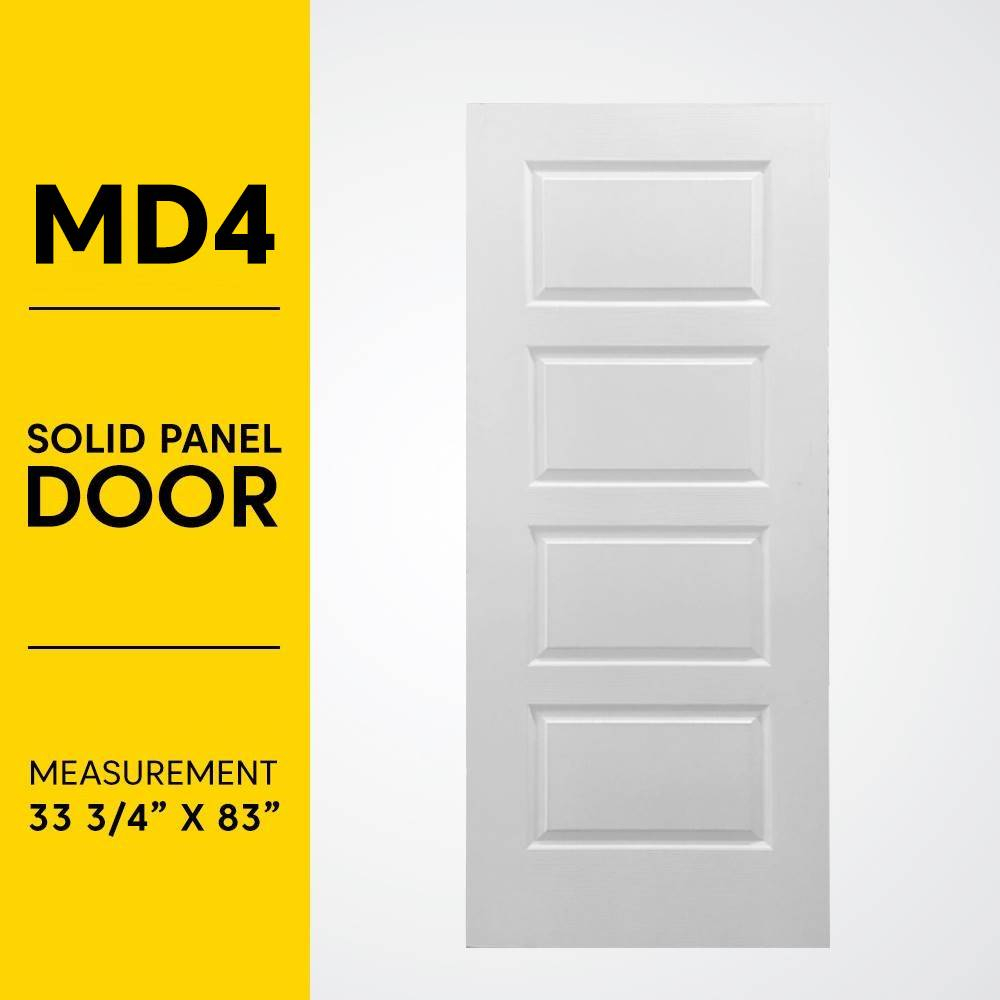 Wooden Door Moulded Skin Door Size 33'' 3/4 X 83'' TOP With Door White Prime Door Oval Pintu Kayu SD Door