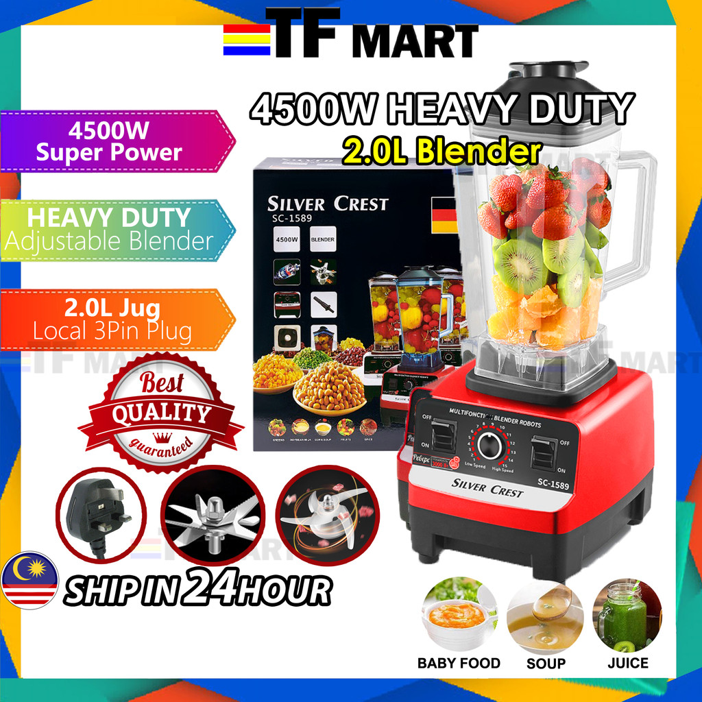 TFMART 2.0L 4500W Heavy Duty Blender Mixer Electric Juicer Food Processor Panasonic Blender MX-EX1031WSK MX-M210 MX-M100