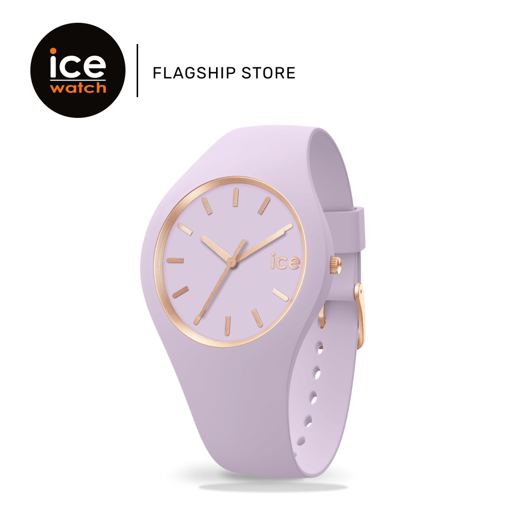 Ice-Watch ICE Glam Brushed - Lavender (Medium) [019531] | Silicone Strap | Women Watch | Casual