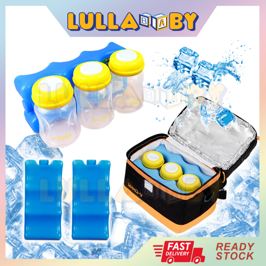 ?READY STOCK?Reusable Ice Brick for Cooler Bag Breastmilk Ice Block Ice Pack Cooler Milk Storage Bottle Ice Brick Ice