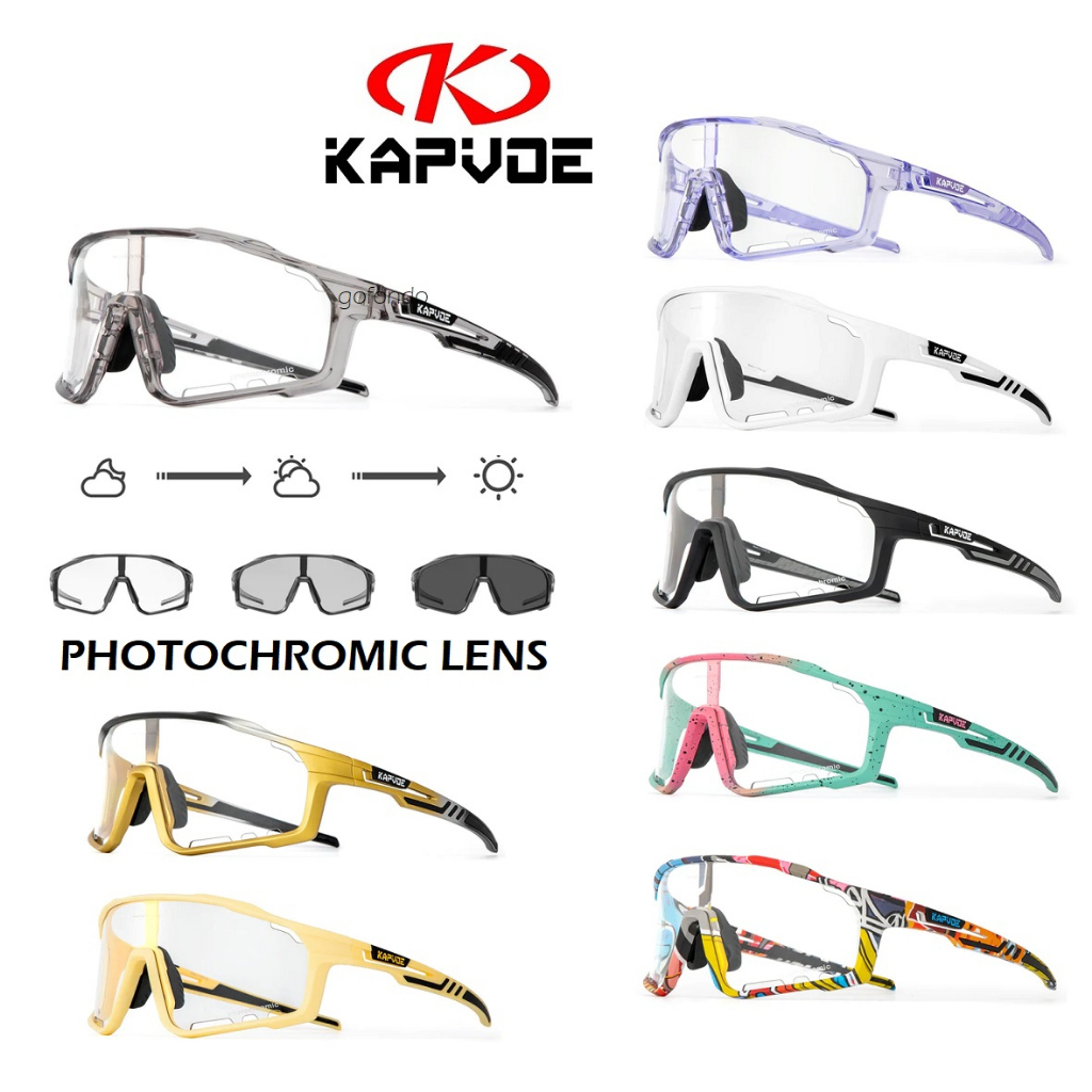 KAPVOE X76 Sunglasses [ PHOTOCHROMIC ] Outdoor Sports Eye wear