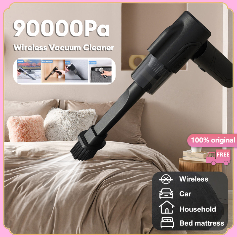 Wireless Portable Vacuum Cleaner 90000Pa Cordless Rechargeable Vakum Cleaner Kereta for Home/Car吸塵機無線 吸尘器