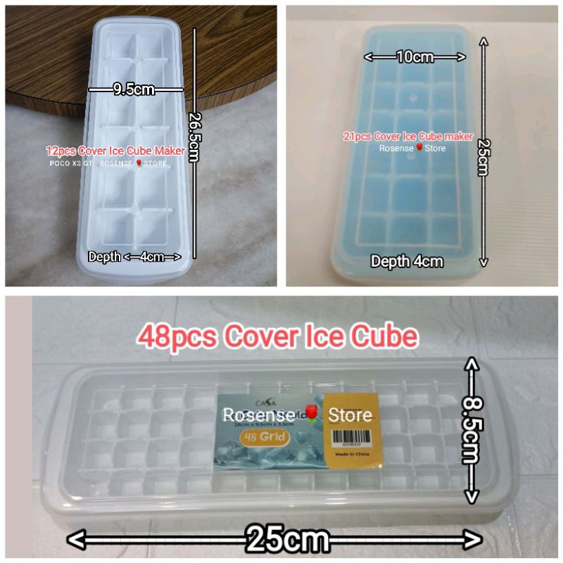 21pcs / 48pcs Ice Cube Maker Ice Cube Tray with cover Hygiene Ice Cube maker