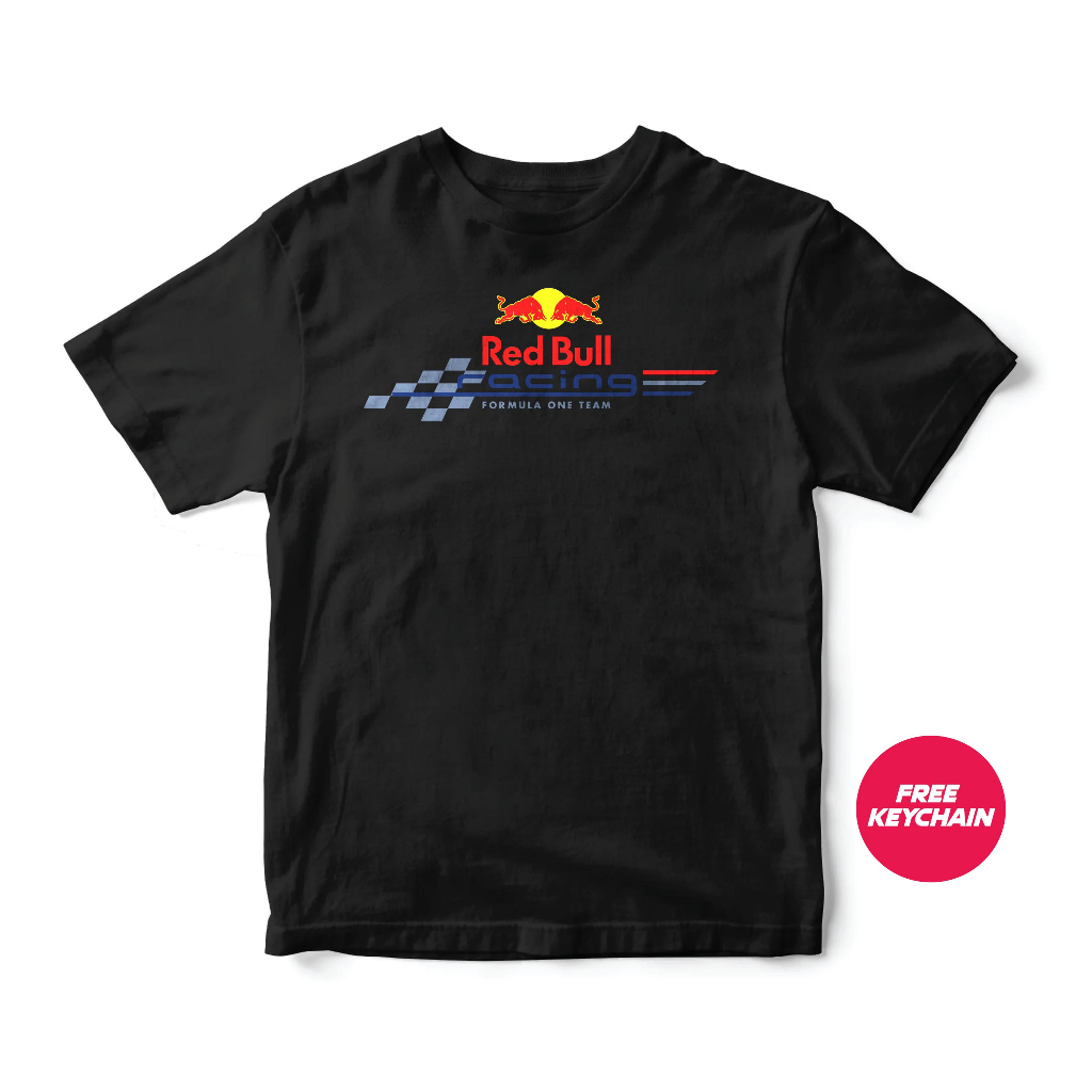 Redbull Racing F1 T-shirt Free Keychain 100% Cotton