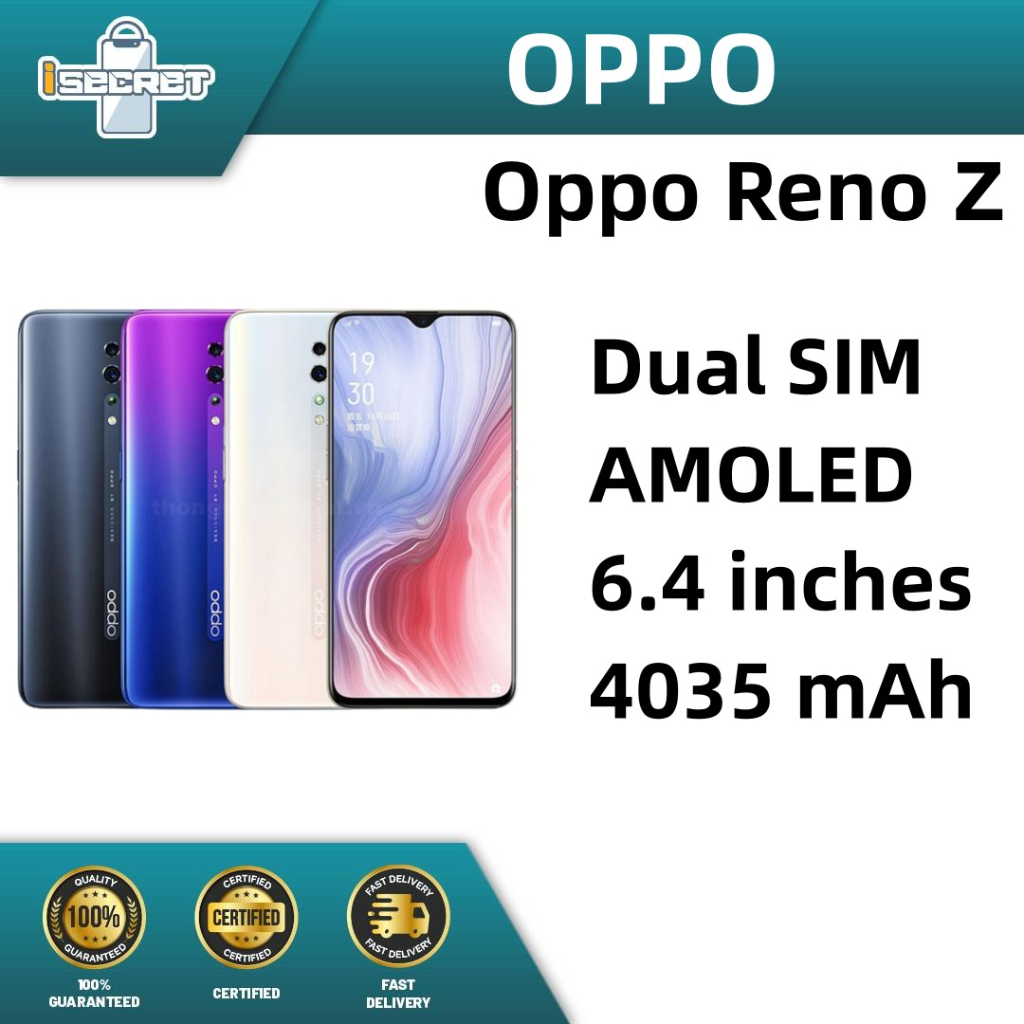 Oppo Reno Z (8GB RAM + 256GB ROM) 6.4'' inches 48MP LTE Original SmartPhones 1 Year Warranty
