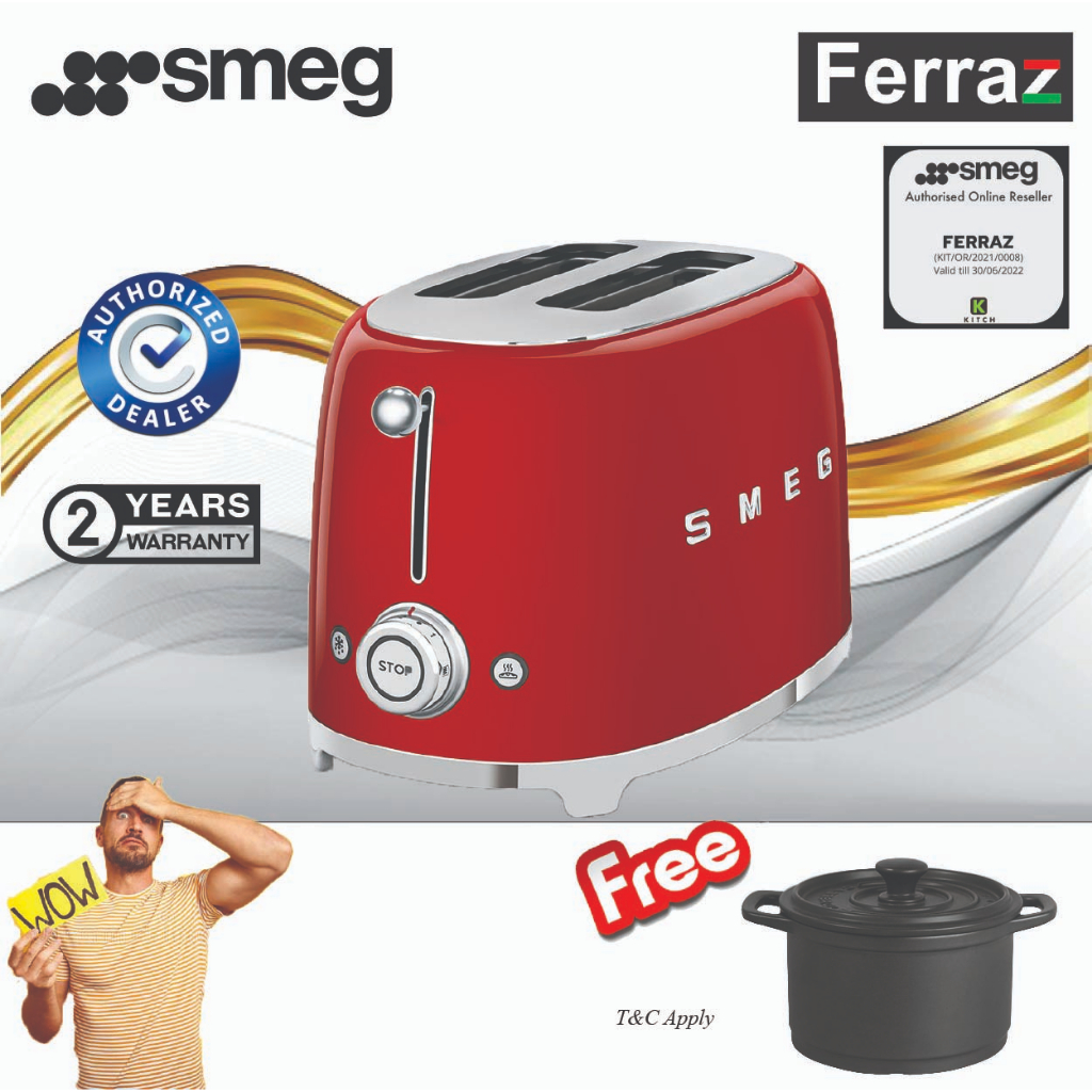 Smeg bread toaster (2 Slices)  TSF01 / Smeg bread toaster (2 Slices)