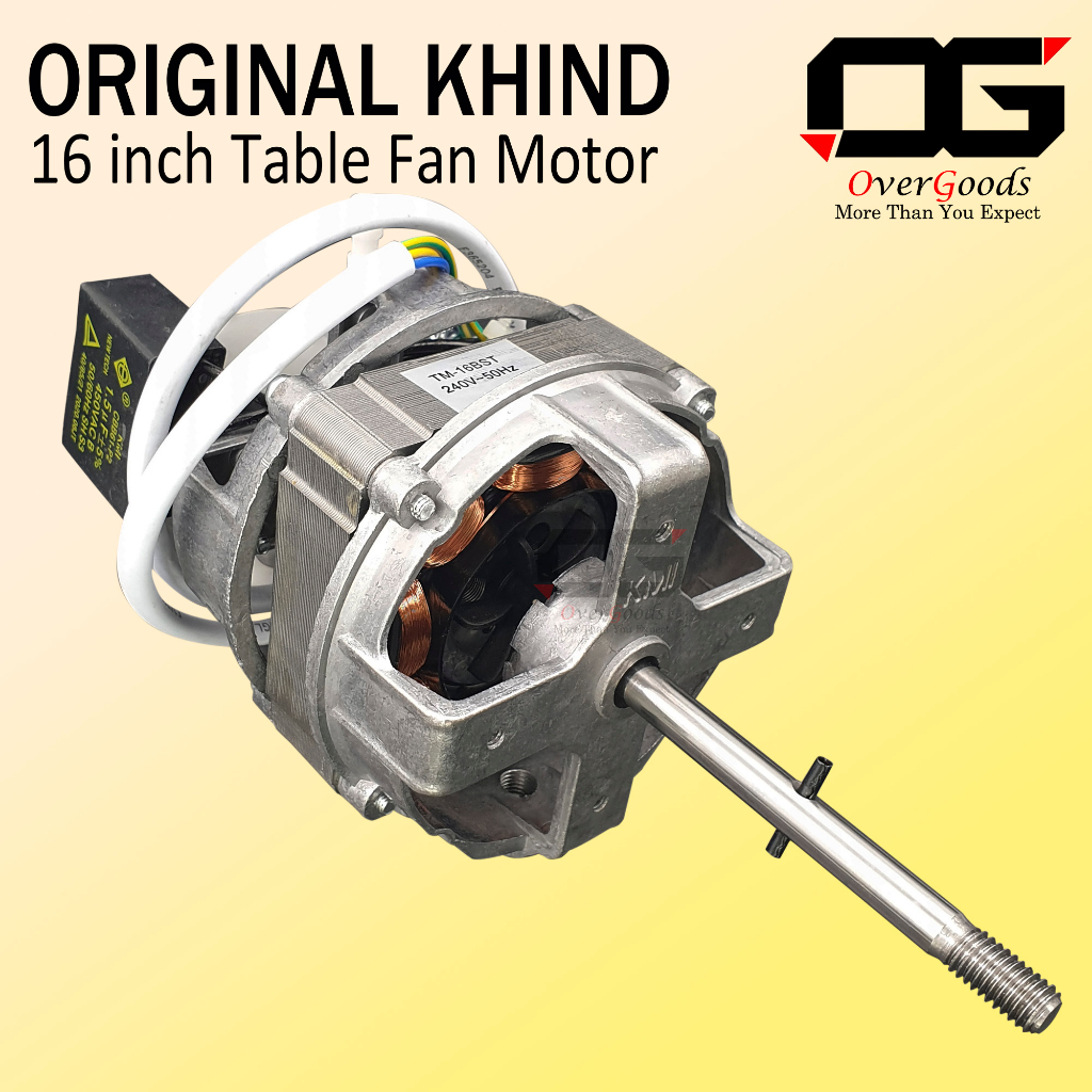 (Original) 16 inch Khind Fan Motor Stand / Table Fan Motor kipas motor with capacitor / Kipas Fan Motor Khind