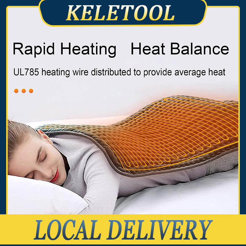 Heating Pad Electric Therapy Heating Blanket Microplush Heat Mat Neck For Abdomen Stomach Waist Back Pain Relief