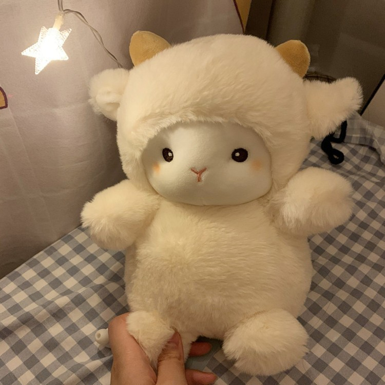 Cute Sheep Plush toy Stuffed Toy LED Package Gift Soft Doll 波克小羊