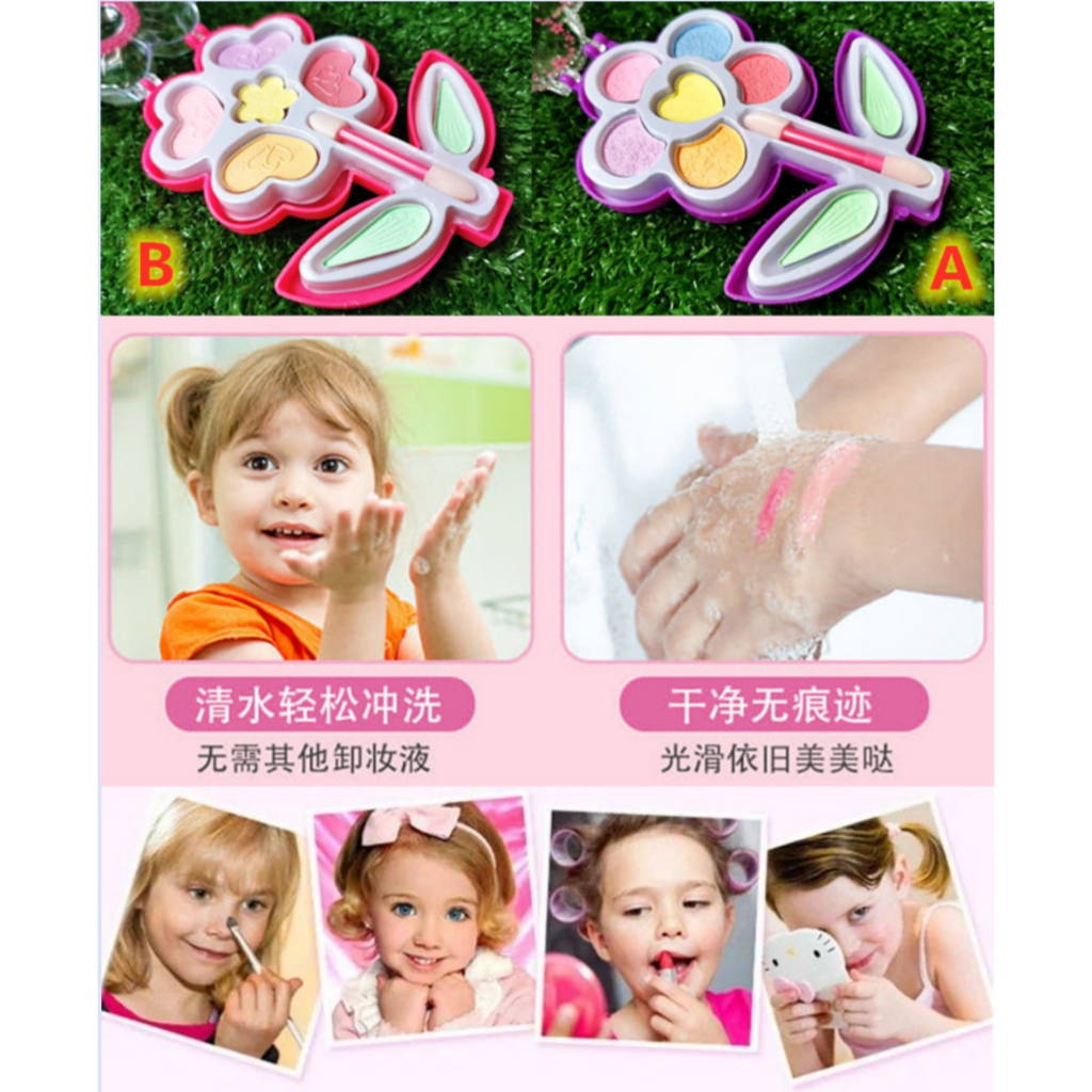 Non Toxic Princess Makeup Set Kit Pretend Play Education Toy for Kids