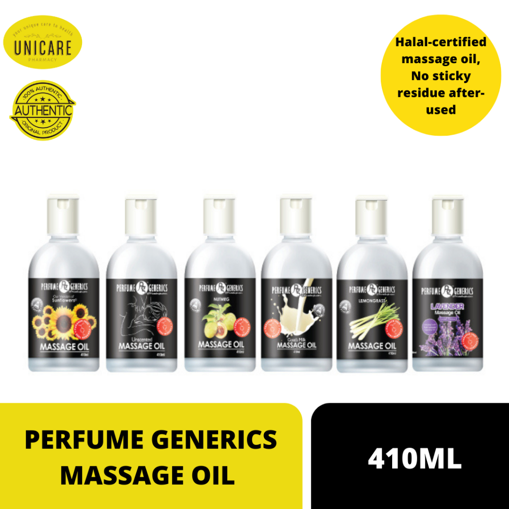 PERFUME GENERICS MASSAGE OIL 410ML. Halal-certified