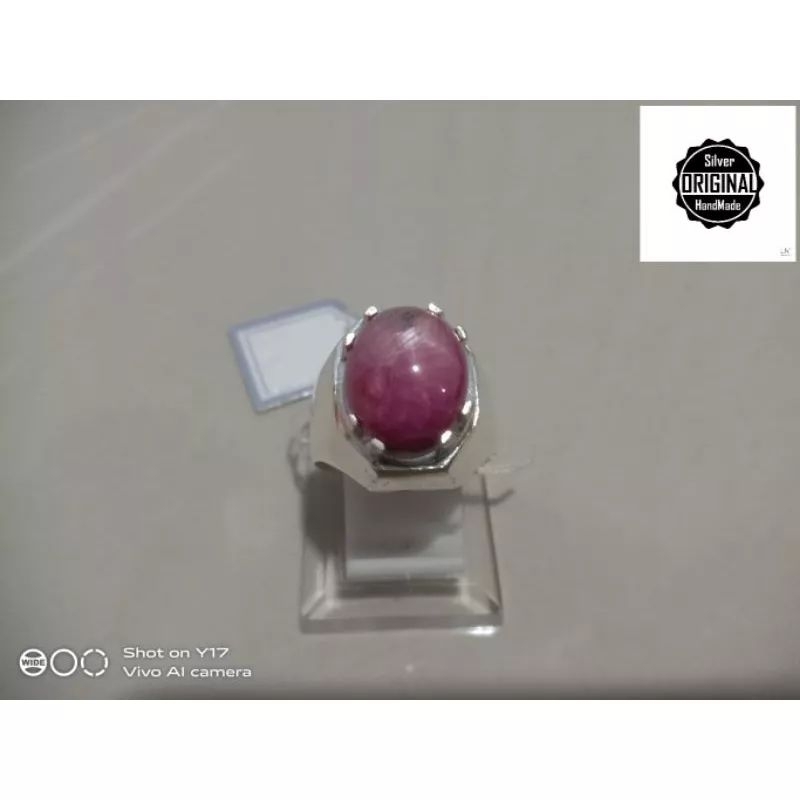 Cincin Silver Handmade Delima Star Africa Asli