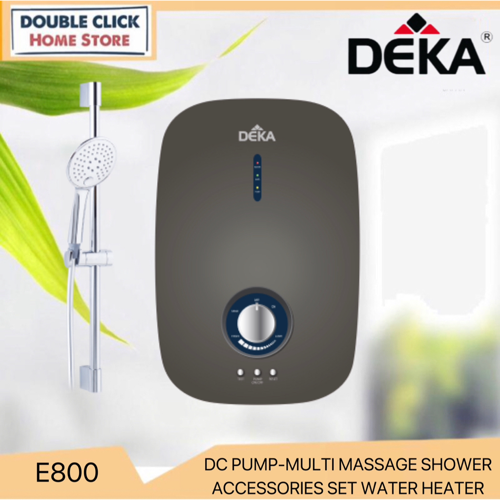 DEKA E800 Water Heater with DC Inverter Silent Pump (Dark Grey)