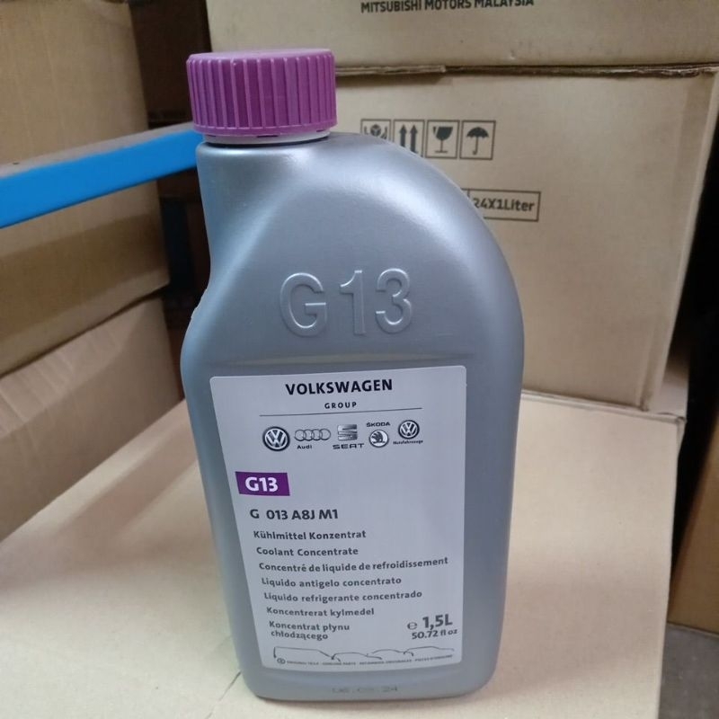( 100% ORIGINAL ) VOLKSWAGEN COOLANT, AUDI COOLANT ( G13 ) 1.5LITRE ( G013A8JM1 )