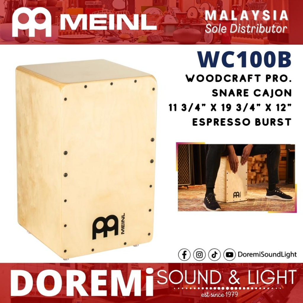 Meinl WC100B Wood Craft Cajon, Baltic Birch