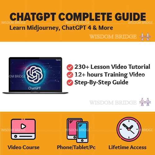 [Video Course] ChatGPT Complete Guide: Learn Midjourney, ChatGPT 4 & More | ChatGpt Course ChatGpt 4 Chat Gpt ChatGpt--