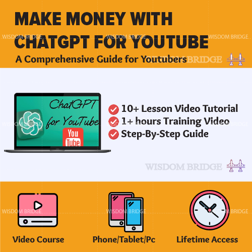 [Video Course] Make Money with Chatgpt: A Course on Chatgpt for youtubers | ChatGp- Course ChatGpt 4 Chat Gpt Midjourney