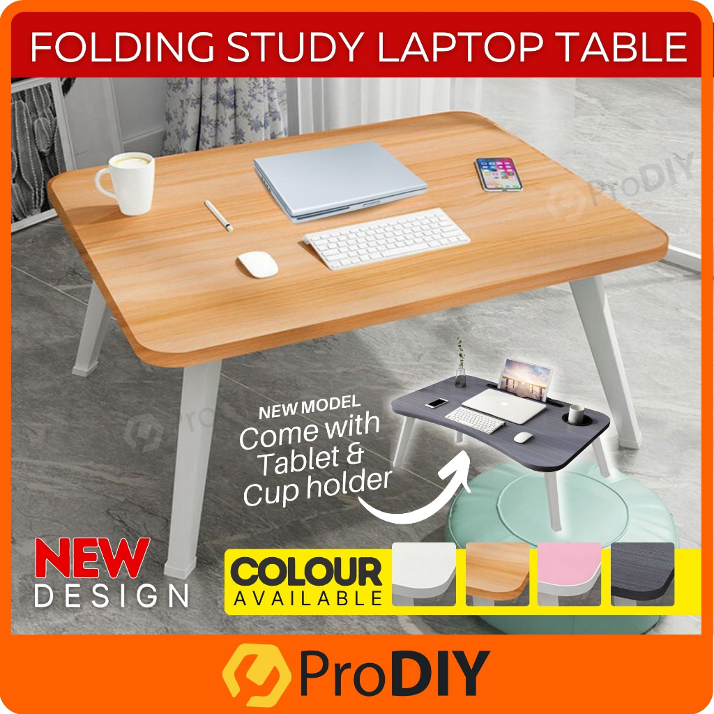 Laptop Table Hpyhome Foldable Anti-slip Bed Notebook Portable Computer Desk Home Office Desk Meja Lipat HE-01 / HE-02电脑桌